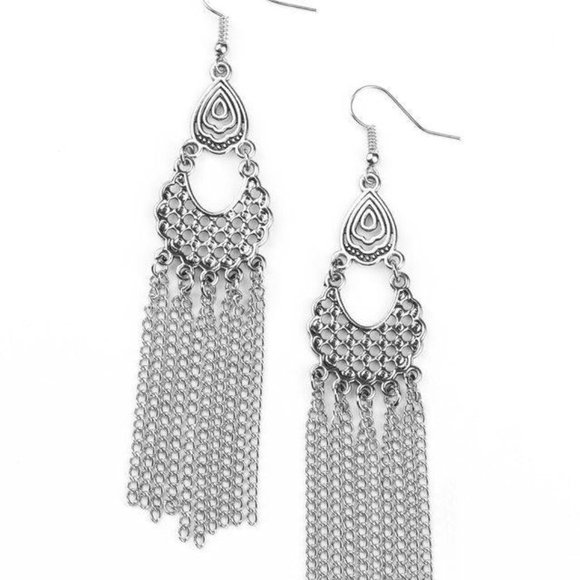 Insane Chain - Silver Earrings